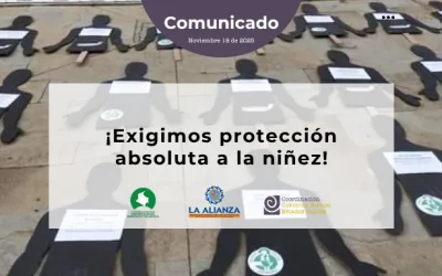 ¡Alto a los bombardeos!Respeto al DIH y protección absoluta de la niñez